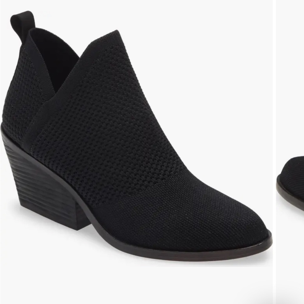 Eileen Fisher Joss Knit Ankle Boot Graphite - Picture 10 of 10